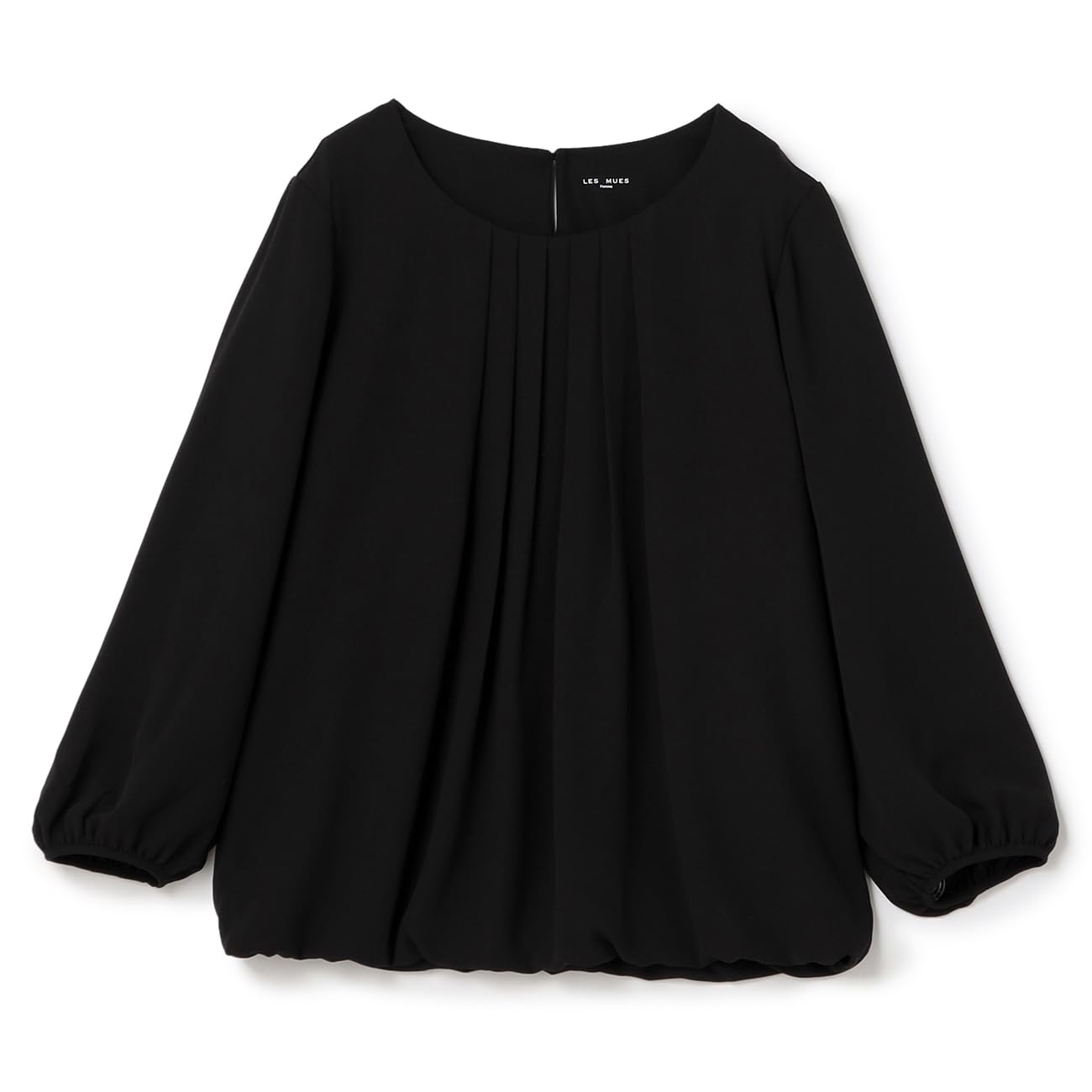 

Блузка Aoki с длинным рукавом из шифона, с защипами, немнущаяся, непрозрачная, на подкладке, машинная стирка, классическая, для поездок на работу и офисной одежды, черная (HB225MT98)