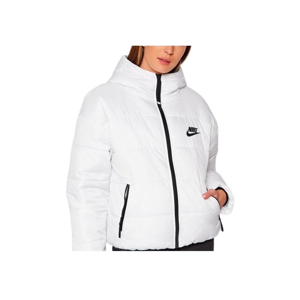 Nike Solid Color Logo Zip-Up Hoodie Women Jackets White DJ6995-100