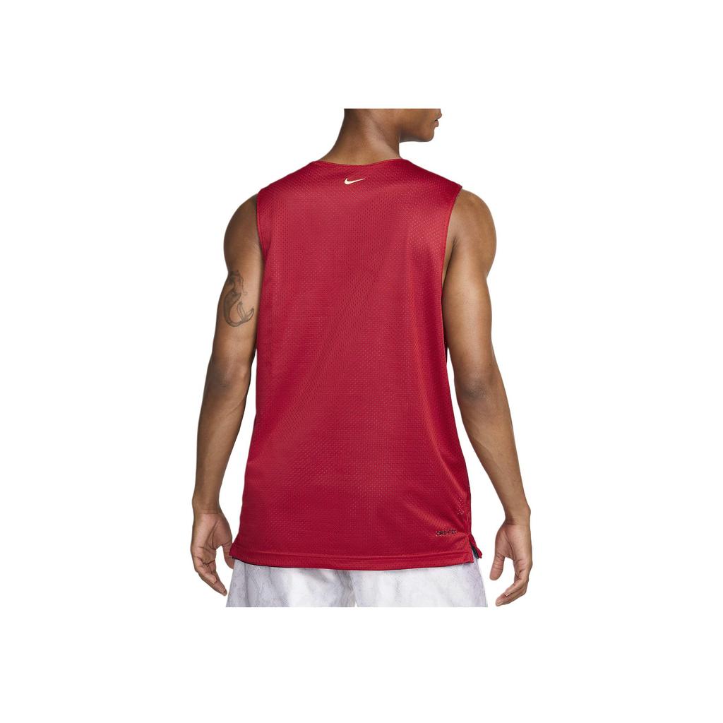 Nike Dri-FIT Standard Issue Reversible Sports Sweat-Wicking Quick-Dry Breathable V-Neck Sleeveless Basketball Jersey Men Jersey FZ0934-475