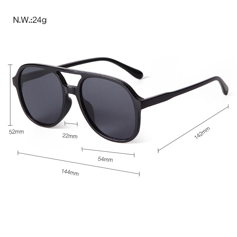Fashion Vintage Yellow Pilot Sunglasses for Women Men Retro Tortoiseshell Double Bridge Square Aviation Sun Glasses UV400 S227