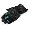 ROUGH & ROAD Motorcycle Gloves Jet Air Adventure Mesh Gloves Black/Cyan XL Size RR8426BK/CY5