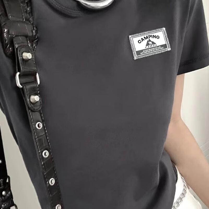 

CAMEL Women s Summer Cotton Round Neck Short Sleeve T-Shirt J24BARG019 S