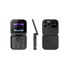 1 Set Speed Dial Blacklist Flashlight Call Recording 2 Sim Foldable Flip Small Box Phones For I16 Pro Mini Fold Mobile Phone
