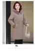 Mom's 2025 Winter Parka: Mid-Length, Double-Sided Cotton Jacket with Velvet for Middle-Aged and Elderly Women.