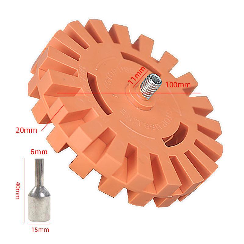 Pneumatic Adhesive & Paint Removal Disc, 4" 20mm, Glue Remover Wheel Gun, Adhesive Scraper Head.