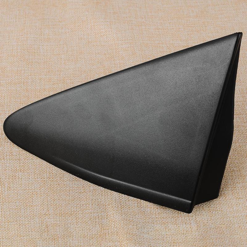 601180D111 Front Left Side Rearview Mirror Corner Triangle Molding Cover Trim Fit for Toyota Yaris 2012-2014 Black