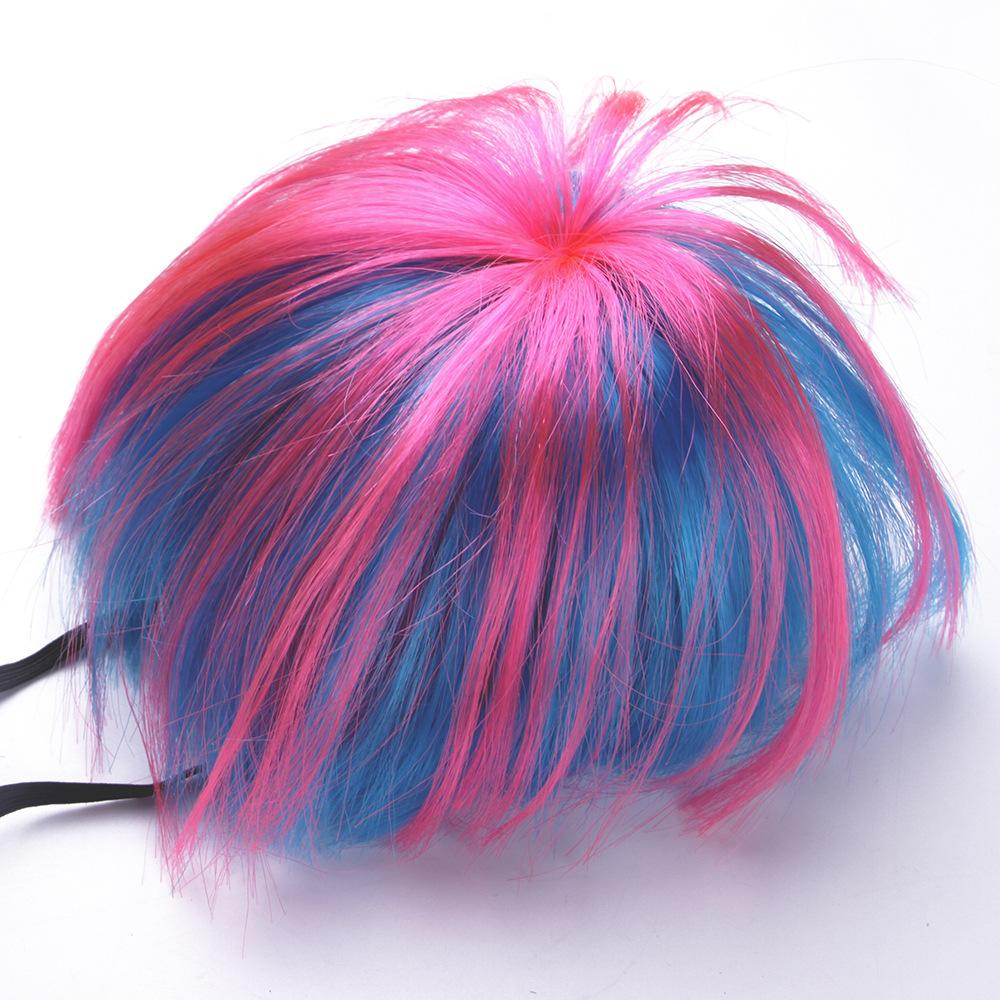 pet wig explosion head bangs cat dog Halloween Christmas curl wig pet hair accessories