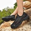 Foreign trade summer new shoes men's breathable deodorant hollow mesh shoes soft sole light travel shoes wear-resistant dad shoes