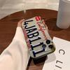License Plate Phone Case for iPhone 17,16,15,14,13,12,11,Pro,X,Xs,Max,Plus Shockproof Cover