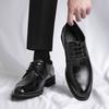 Male Wedding Dress Shoes Derby Shoes Classic Gentleman Oxfords Leather Shoes Casual Pointed Toe Formal Business Footwear