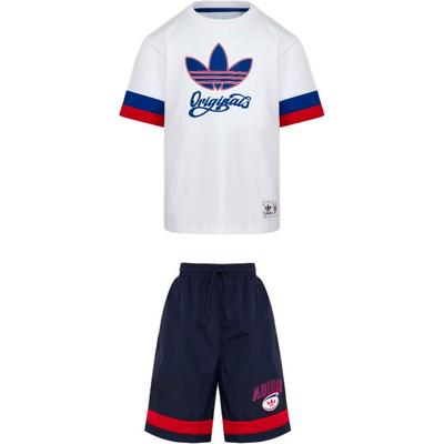 Originals Casual Sports Suit Basketball Tracksuit Loose Round Neck Pullover Short Sleeve 2-Piece Set Kids Suit KG3340