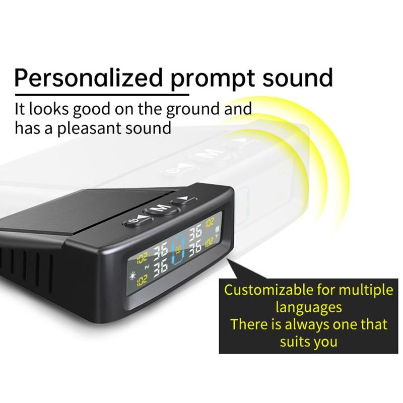 Car Solar Tire Pressure Detector Wireless Tire Pressure Monitor TPMS System External Car Tire Pressure Detector