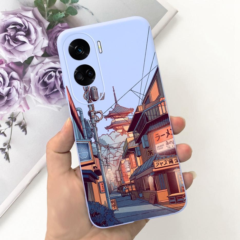For Honor 90 Lite Case CRT-NX1 Cute Cartoon Cover Shockproof Soft Silicone Phone Case For Honor 90 Pro Honor90 Lite Fundas Coque