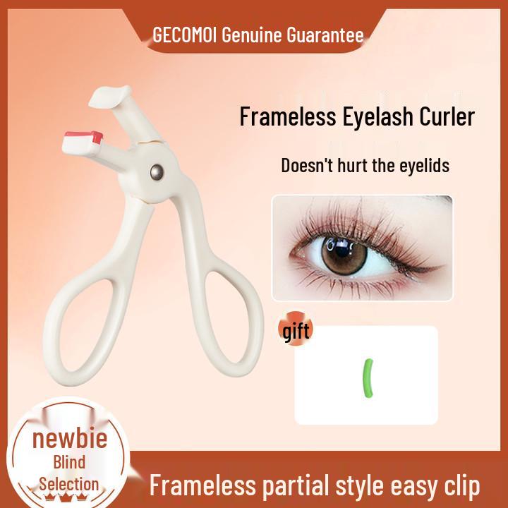 Sunflower Toothed Eyelash Curler - Natural Curl Setting and Wide Angle Design, Portable
