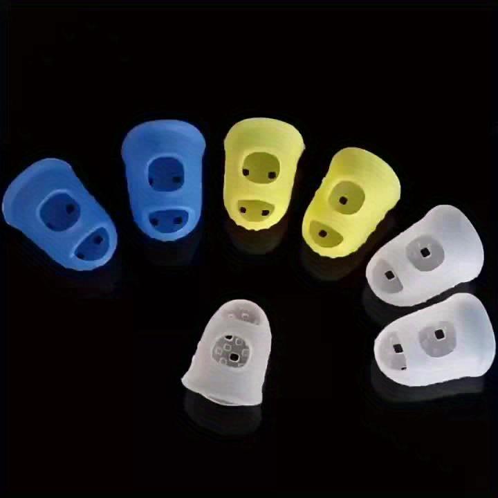 4 Silicone Guitar Finger Sleeves for Beginners Comfortable Protective Picks Acoustic Guitar Practice Finger Protection