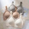 No Trace Bra Women's Strapless Bra Women's Breast Collection Accessory Anti Sagging Large Size No Steel Ring Full Cup Bra
