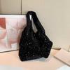 Small Sparkle Large Capacity Tote Bag For Women With Polyester Material For Daily Office Use