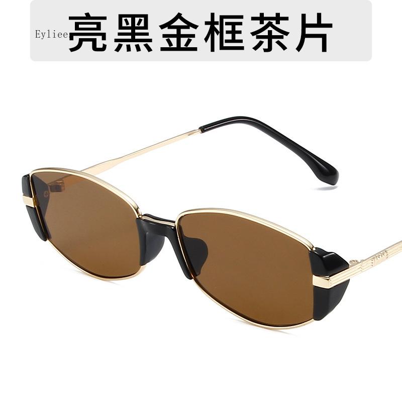 European American Style Women Sunglasses Modern Oval Shape Men Sun Glasses Vintage Metal Retro Style Sun Glasses for Women