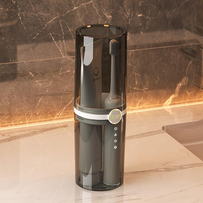 Luxury Travel Toothbrush Holder & Toothpaste Cup - Dustproof, Home & Trip-Ready