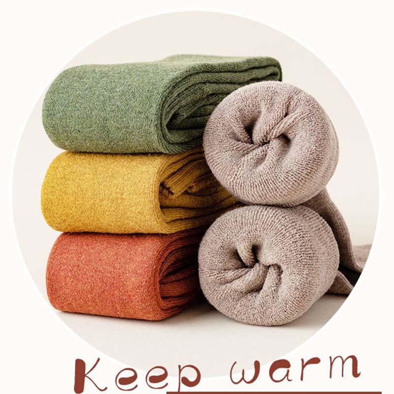 Winter Warm Women Knit Crochet Cotton Soft Thick Long Socks Thigh-High Leggings