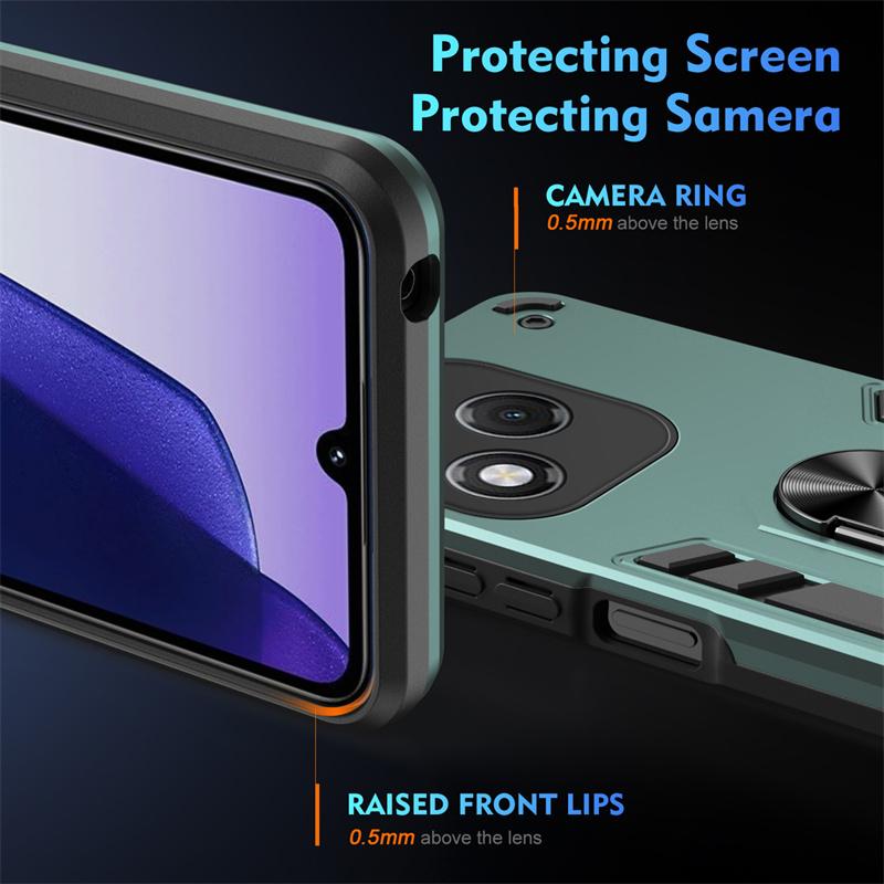 Armor Funda For Honor 400 Lite Honor600 Pro Case Camera Lens Back Cover For Honor 400 Pro 5G Magnetic Ring Stand Protect Coque