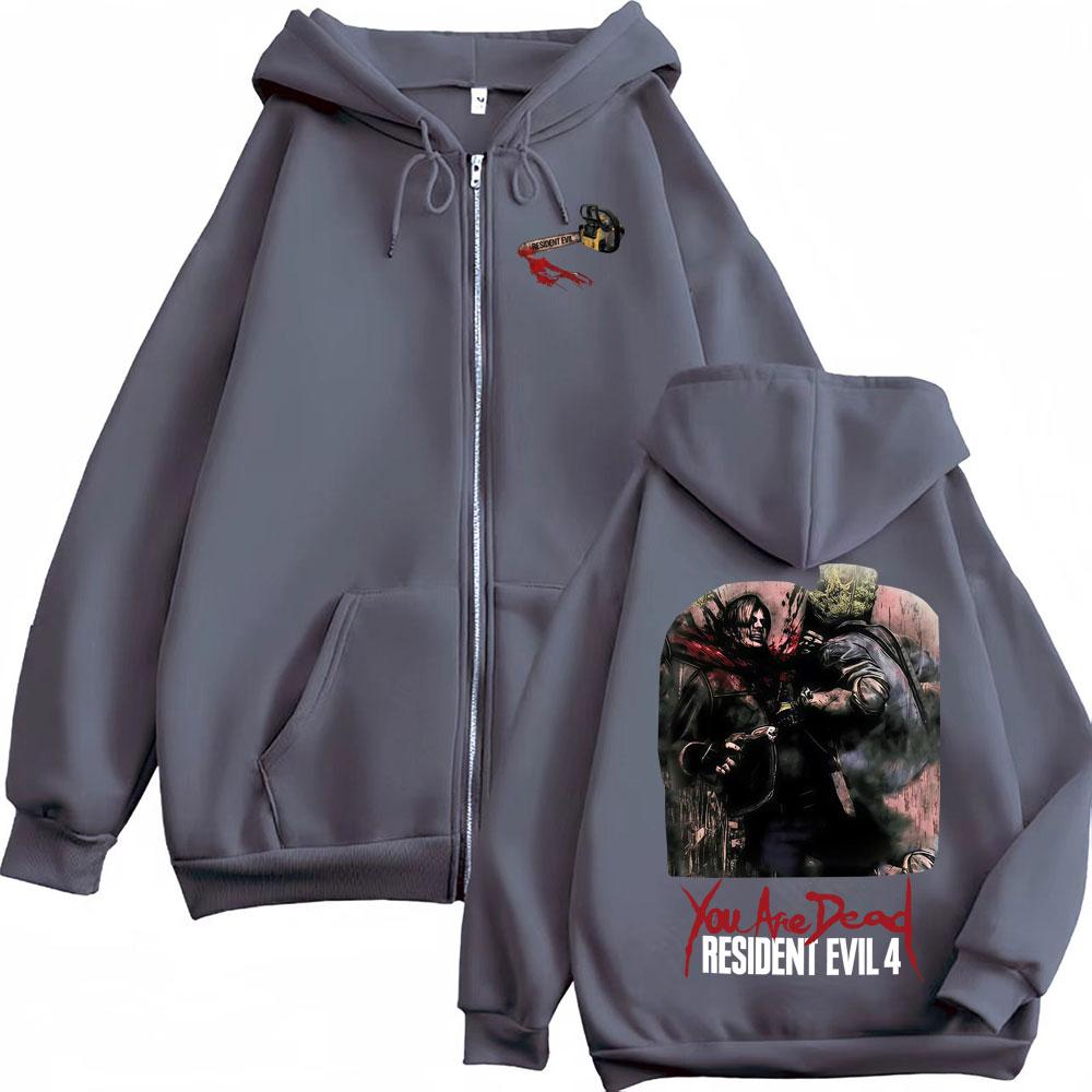 Limited You Are Dead Zipper Hoodies Resident Evil Requiem Gamer Gift Jacket Sweatshirts Men Women