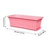 Window Planter Box Window Boxes Outdoor 6X Weather Resistant Container Built-in Drainage Holes Accessories For Growing