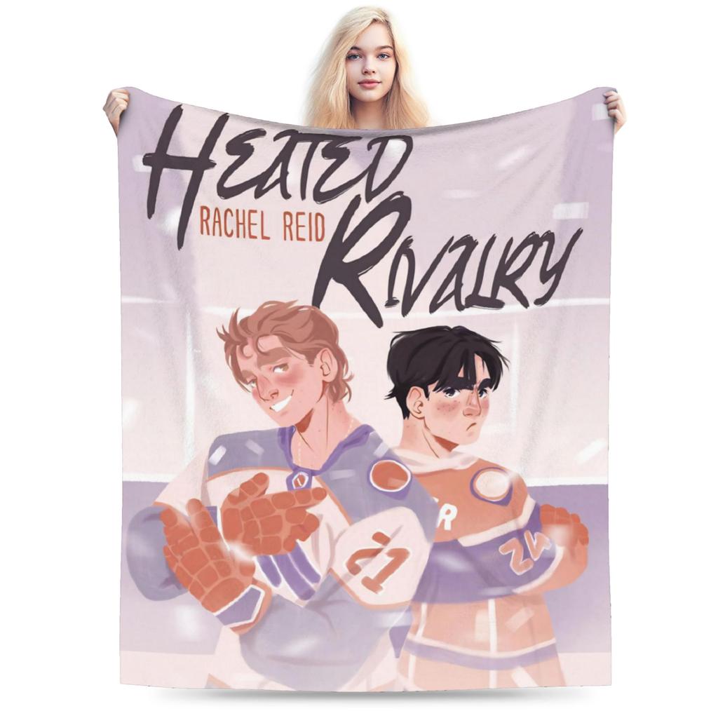 Heated Rivalry Knitted Blankets Fleece Canadian Sports Romance Super Soft Throw Blankets for Bedroom Sofa Bedspread