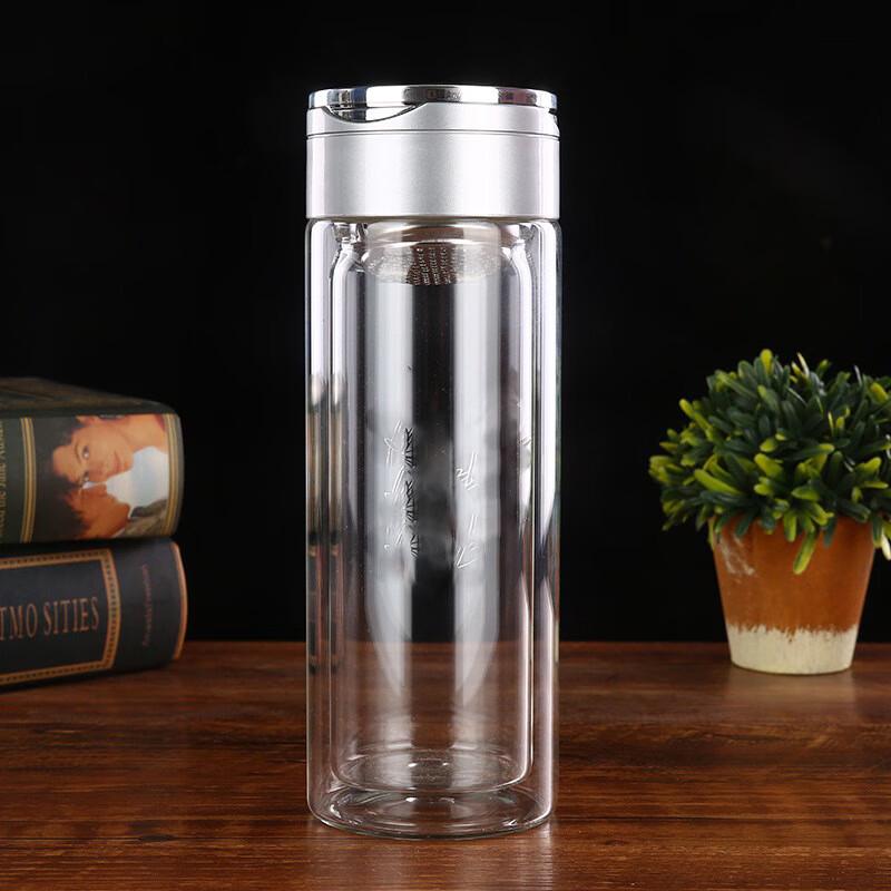 Shangqi Double-Wall Borosilicate Glass Tea Infuser Cup