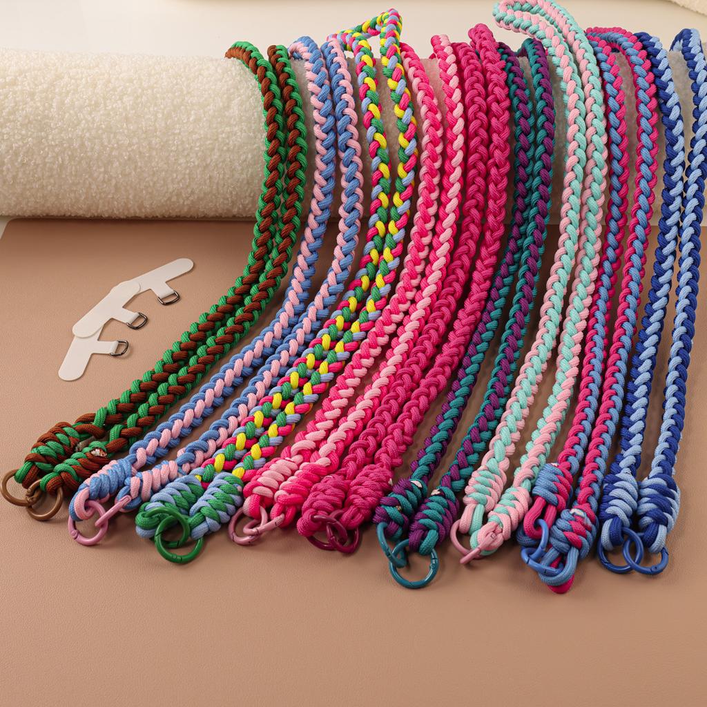 Braided Four-strand Mobile Phone Strap Lanyard, Long Men's and Women's Durable Lanyard, Strong Neck Rope, Outdoor Ins Clip, Anti-drop.