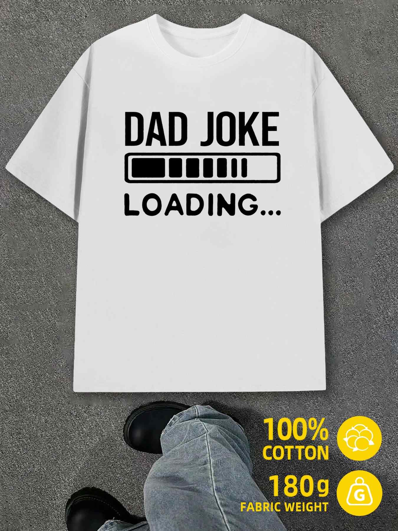 Unisex Product Y2K Pack Dad Joke Loading White Regular Fit S