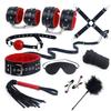 BDSM Bondage Set Erotické hry do postele Dospělí Pouta Svorky na bradavky Bič Výprask SM Soupravy Hraní rolí Sexuální hračky pro