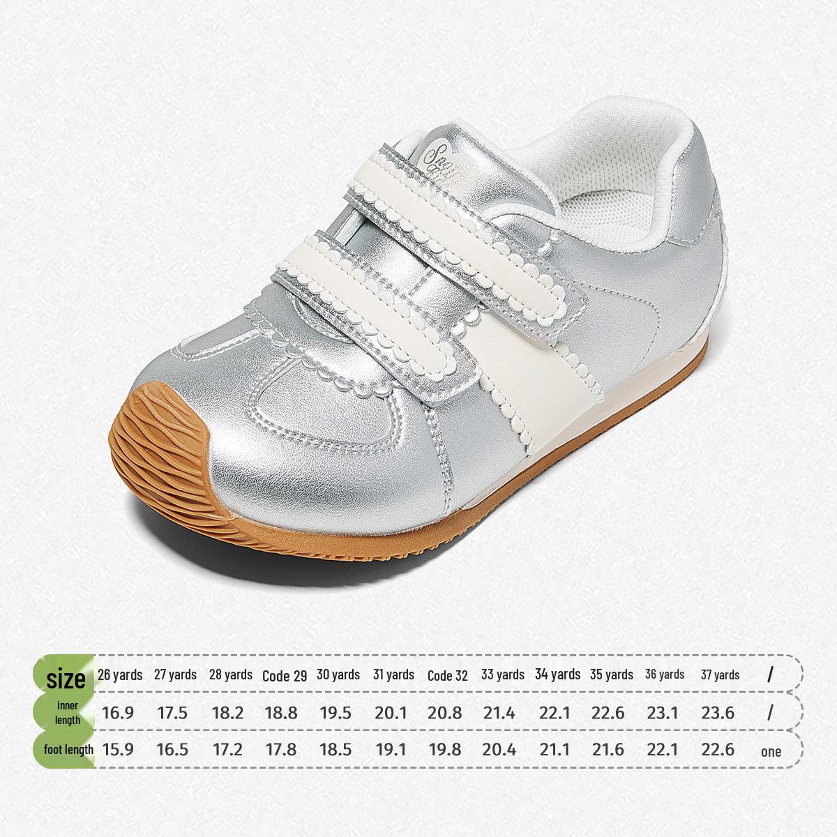 Snuffy 2026 Spring Girls  Breathable Low-Top Sports Shoes Size 30