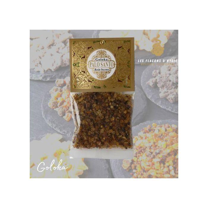 Bougeoir - Photophore - Bougie - Senteur &gt; Encens - Encens Goloka Palo Santo Résine 30 grammes - - Goloka