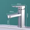 Stainless Steel Basin Faucet Square Hot and Cold Dual-use Household Bathroom Kitchen Faucet