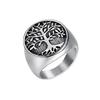 European and American New Tree of Life Oil Ring Hip Hop HIPHOP Jewelry Environmentally Friendly Men's Ring