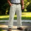 Men's Cargo Sweatpants with Elastic Waistband and Drawstring Straight Leg Joggers for Casual Everyday Wear