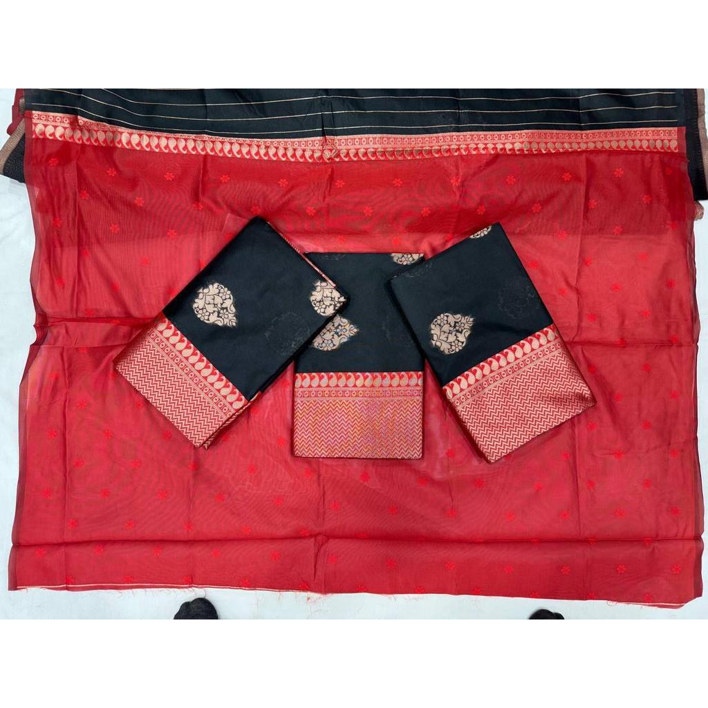 New Launch - Soft Lychee Silk Saree with Rich Pallu and All Over Jacquard Work