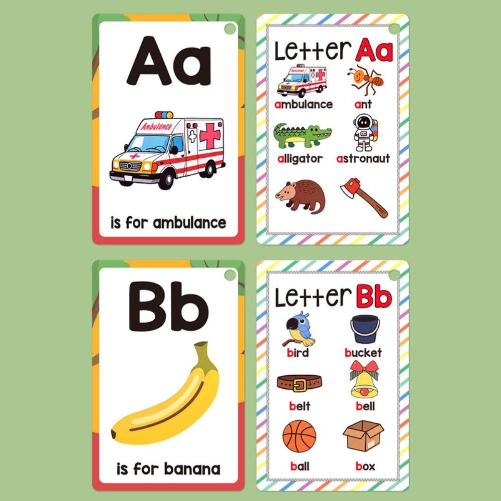 A-Z Cards English Alphabet Cards 26 Letters Montessori Learning Cards  Home Learning