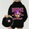 Women's KPop Demon Hunters Hoodie with Rumi Huntrx Graphic Character Perfect for Autumn Winter Casual Wear & Fan Merchandise