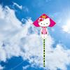 Triangular Cartoon Kite With Curved Edge For Children In Parks And Markets