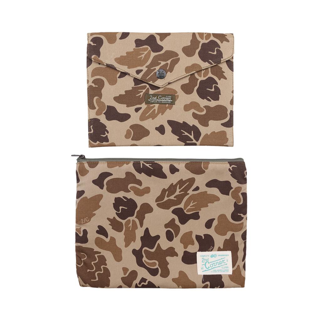 Second Corner 2C Camper Camo Graphic Diary Pouch + 2 Camping Notebooks Hose