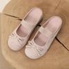 Retro flat-bottomed square-headed Mary Jane single shoes women's shoes summer 2025 new suede ballet evening shoes non-slip