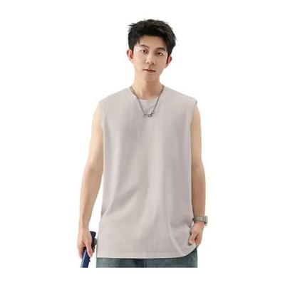 [Mmlnrc] Tank Top for Men [Wide Shoulder, 8.11 Oz, 100% Cotton, Thick, Wrinkle-proof, Not Transparent] Top, Sleeveless, Plain, Fitness T-shirt,