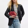 Coach Faye 26 Removable Shoulder Strap Drawstring Magnetic Closure Selected Denim Leather Smooth Leather Shoulder Bag Medium CDB93-SVDN8