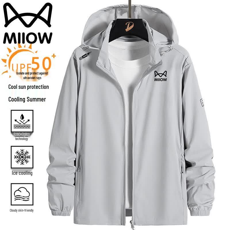 MiiOW Men's Hooded Sun Protection Jacket