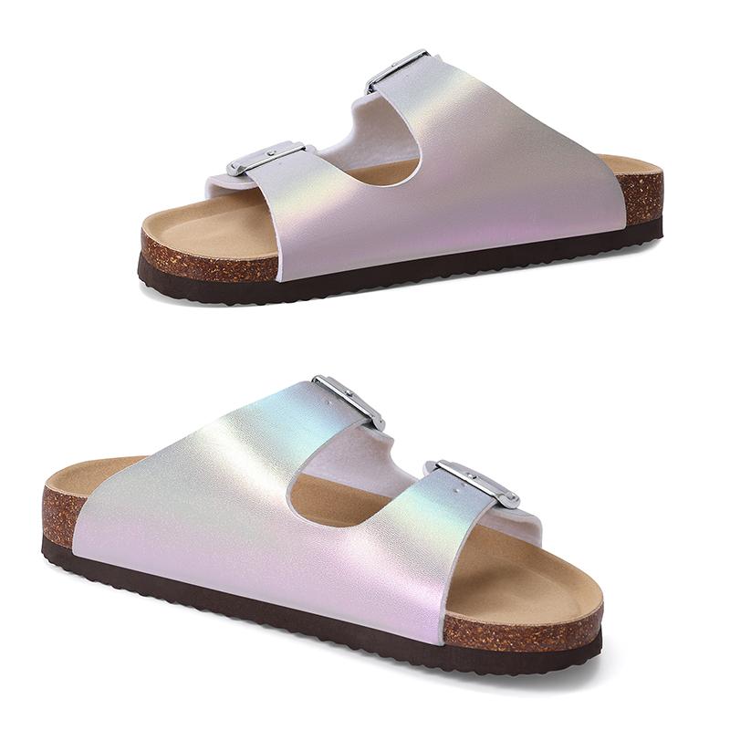 

Fashion Kidmi Slippers For Women s With Fashion Double Metal Buckle Popular Comfortable Summer Beach Slippers Indoor And Outdoor Sandals 36