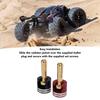 2Pcs Metal RC Heatsink Banana Plug Connectors Banana Plug Connectors  for RC Monster Truck