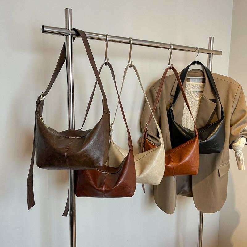 Sophisticated Minimalist Urban Dumpling Bag Available In Classic Colors For Every Occasion