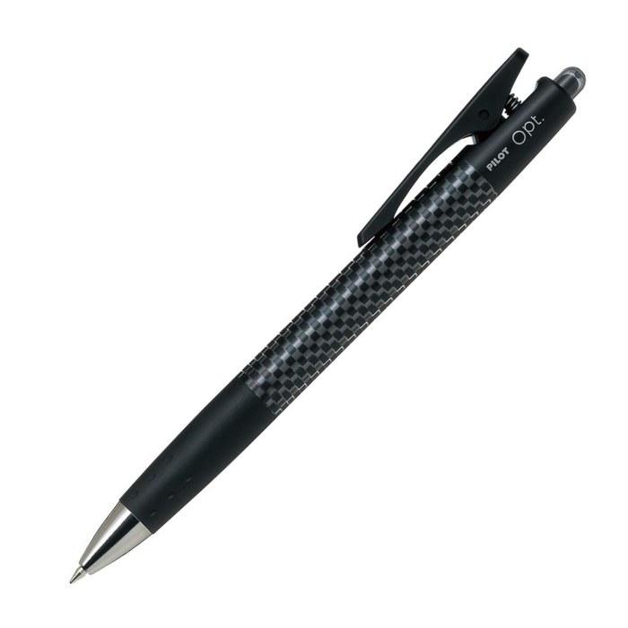 Pilot Oil Ballpoint Pen Opto 0.7 Carbon / Black Ink 10-pack BOP200F10CB 0.7mm